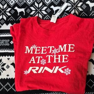 PINK Victoria's Secret Red Graphic Tee